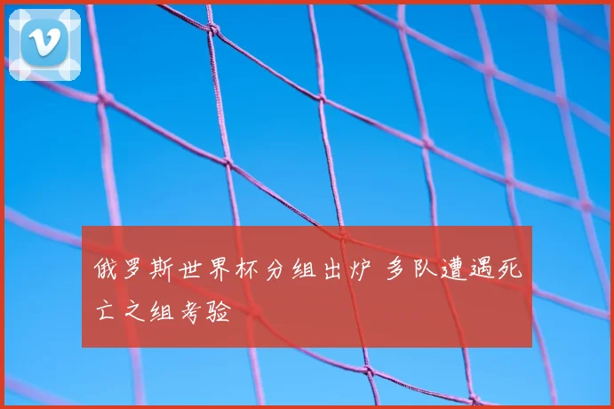 俄罗斯世界杯分组出炉 多队遭遇死亡之组考验